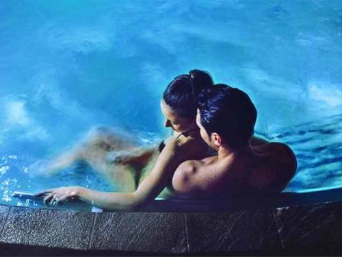Couple in the swimming pool
