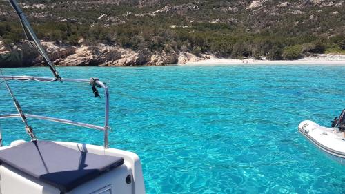 Islets of the La Maddalena Archipelago from the catamaran
