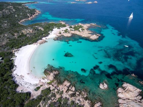 La Maddalena Archipel and crystal clear sea