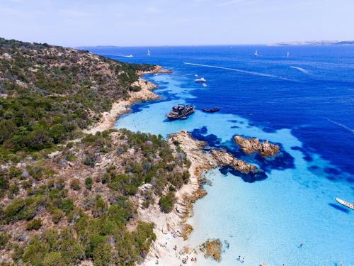 Motor ship in La Maddalena Archipel