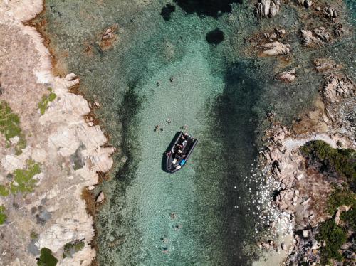 Inflatable boat in Porto della Madonna
