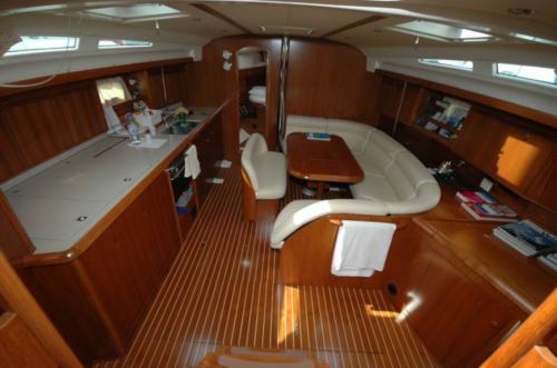 Interior of a sailboat in Santa Teresa di Gallura