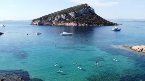Foto panoramica Isola Figarolo cala Moresca